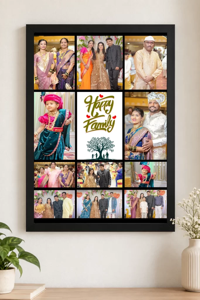 Family Moments – Personalized Photo Frame – 11 Photos